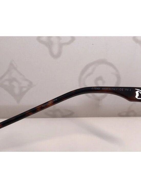 Fendi FF0432/G/S 086QR Round Sunglasses – Havana / Brown Gradient – 59mm main image 9
